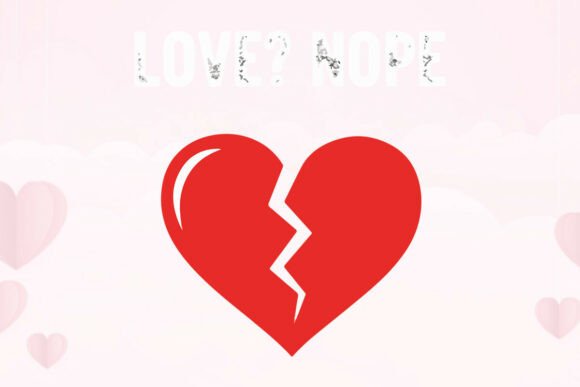 Anti-Valentine Broken Heart Graphic Tee: Bold, Edgy & Emotionally Charged Design