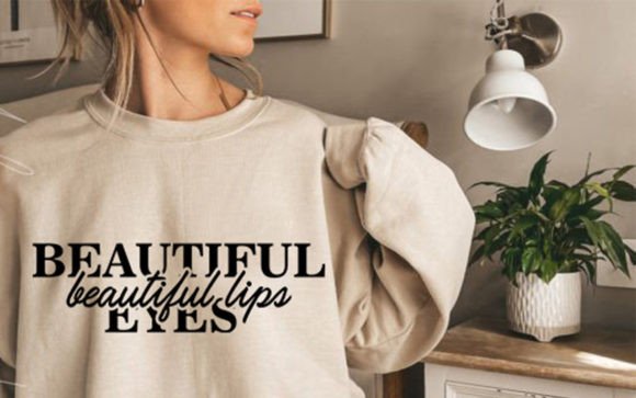 Beautiful Girl Graphic SVG: Modern T-Shirt Design Asset