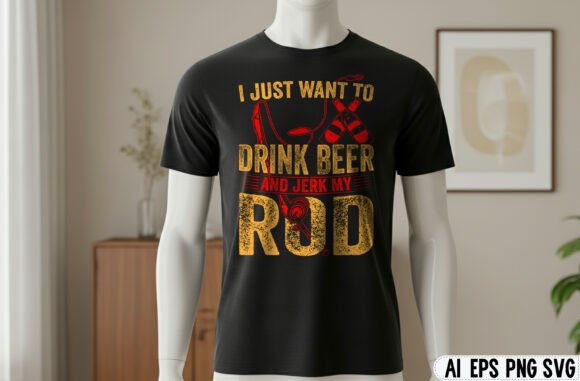 Beer Fishing Life Graphic T-shirt: A Designer's Take