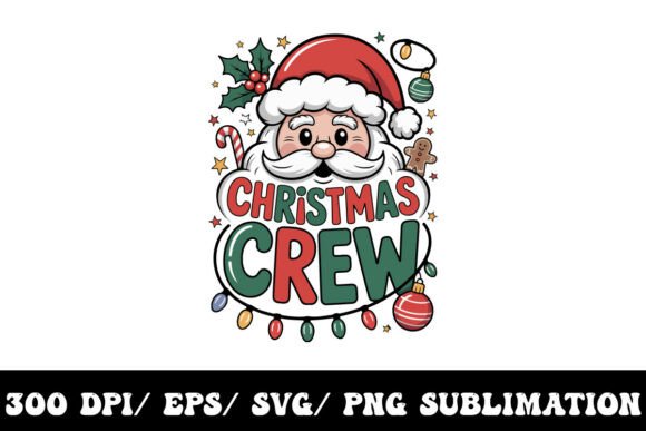 Christmas Crew Graphic Design: A Retro Holiday Essential