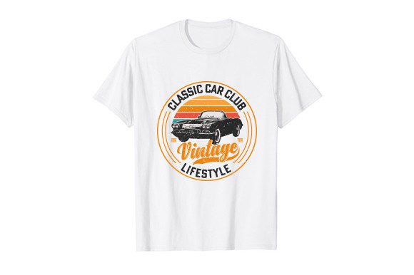 Classic Car T-Shirt Design: A Graphic Shirt for the Road