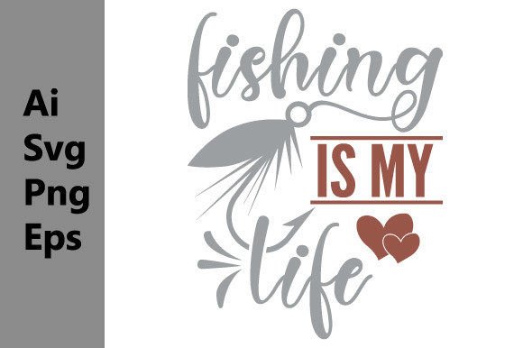 Fishing is My Life: A Graphic Tee for the Passionate Angler