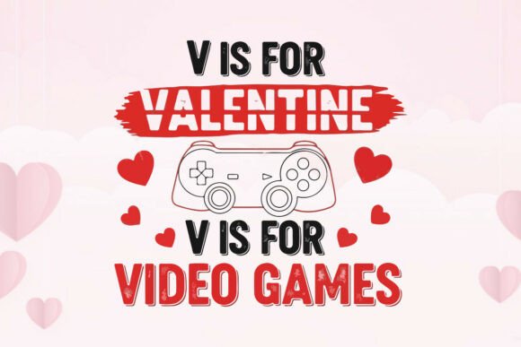 Gamer Lifestyle Graphic: A Valentine’s Day Design for Bold Expressions