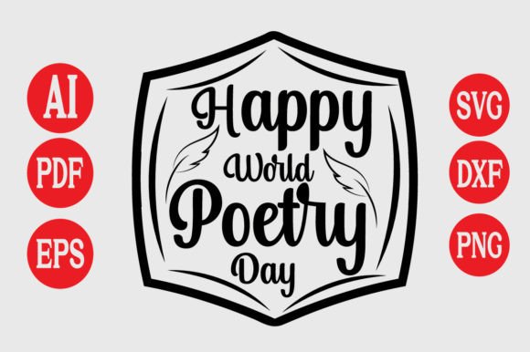 Happy World Poetry Day Graphic: Your Versatile Design Asset