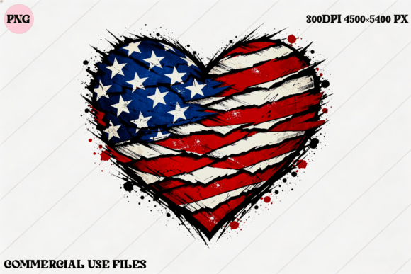 Infuse Your Creations with the American Heart Patriotic Graphic