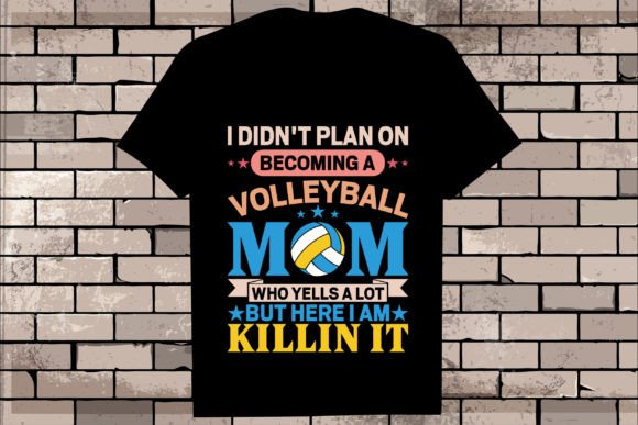 Perfect Mother's Day Graphic T-Shirt Designs for Volleyball Moms