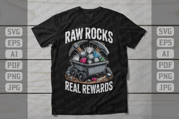Raw Rocks Real Rewards: More Than a Mining Graphic